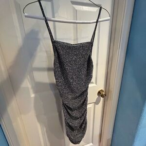 Sparkly black/silver mini dress size small. Brand new with tags from Divided.